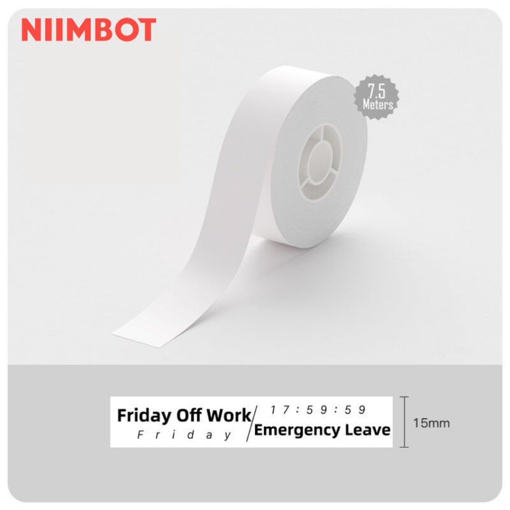 Giấy nhãn màu liên tiếp NIIMBOT dùng cho máy in label H1S (Niimbot label continuous)