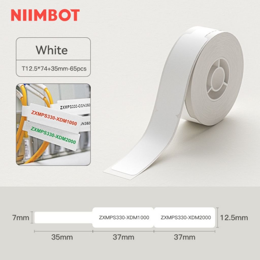 Giấy nhãn màu NIIMBOT dùng cho máy in label, nhãn dán H1S / D101 / D110 (D Series)