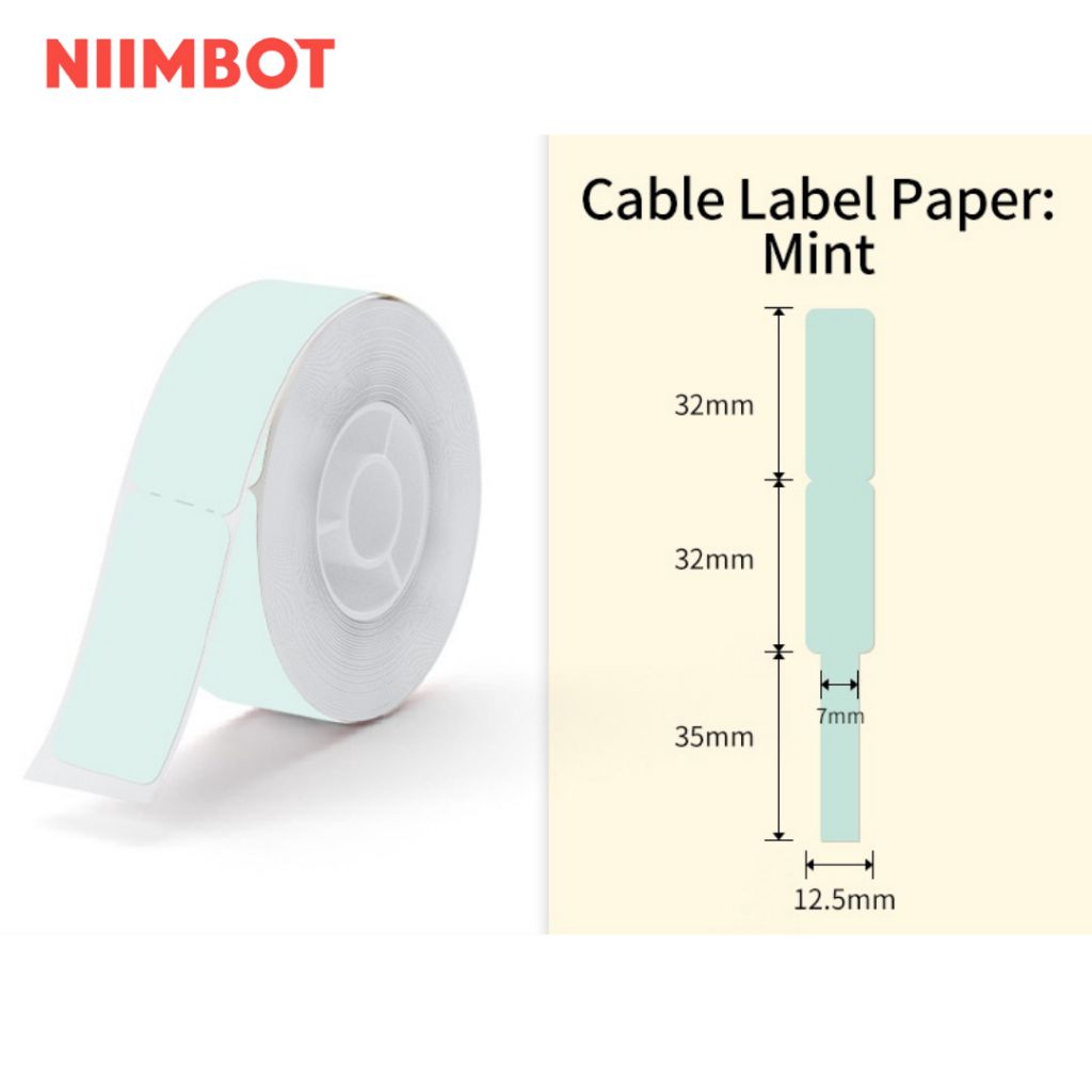 Giấy nhãn màu NIIMBOT dùng cho máy in label, nhãn dán H1S / D101 / D110 (D Series)