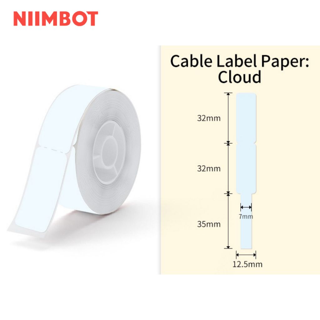 Giấy nhãn màu NIIMBOT dùng cho máy in label, nhãn dán H1S / D101 / D110 (D Series)
