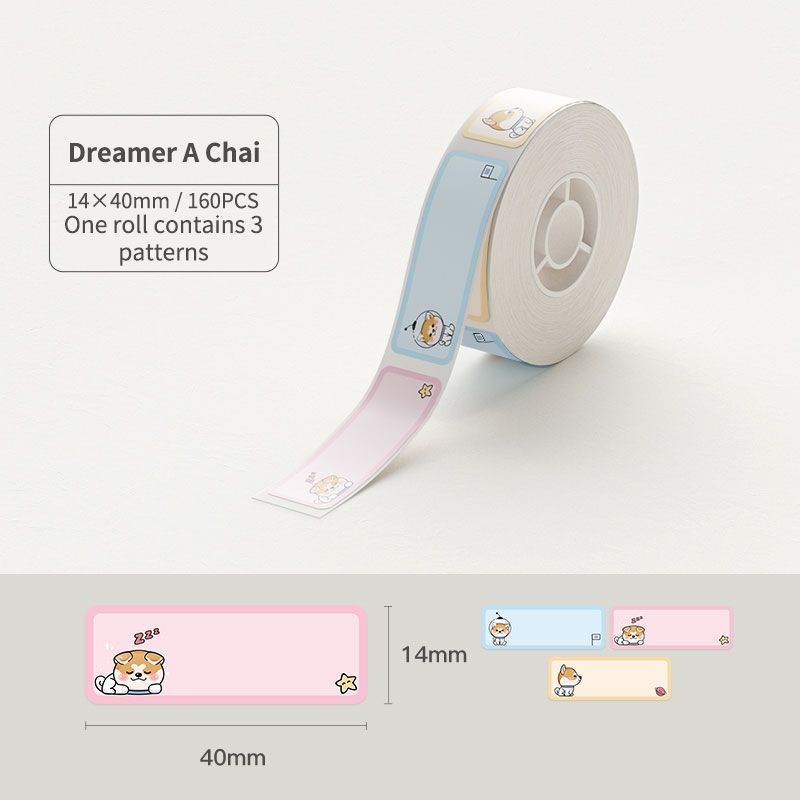 Giấy nhãn màu NIIMBOT dùng cho máy in label, nhãn dán H1S / D101 / D110 (D Series)