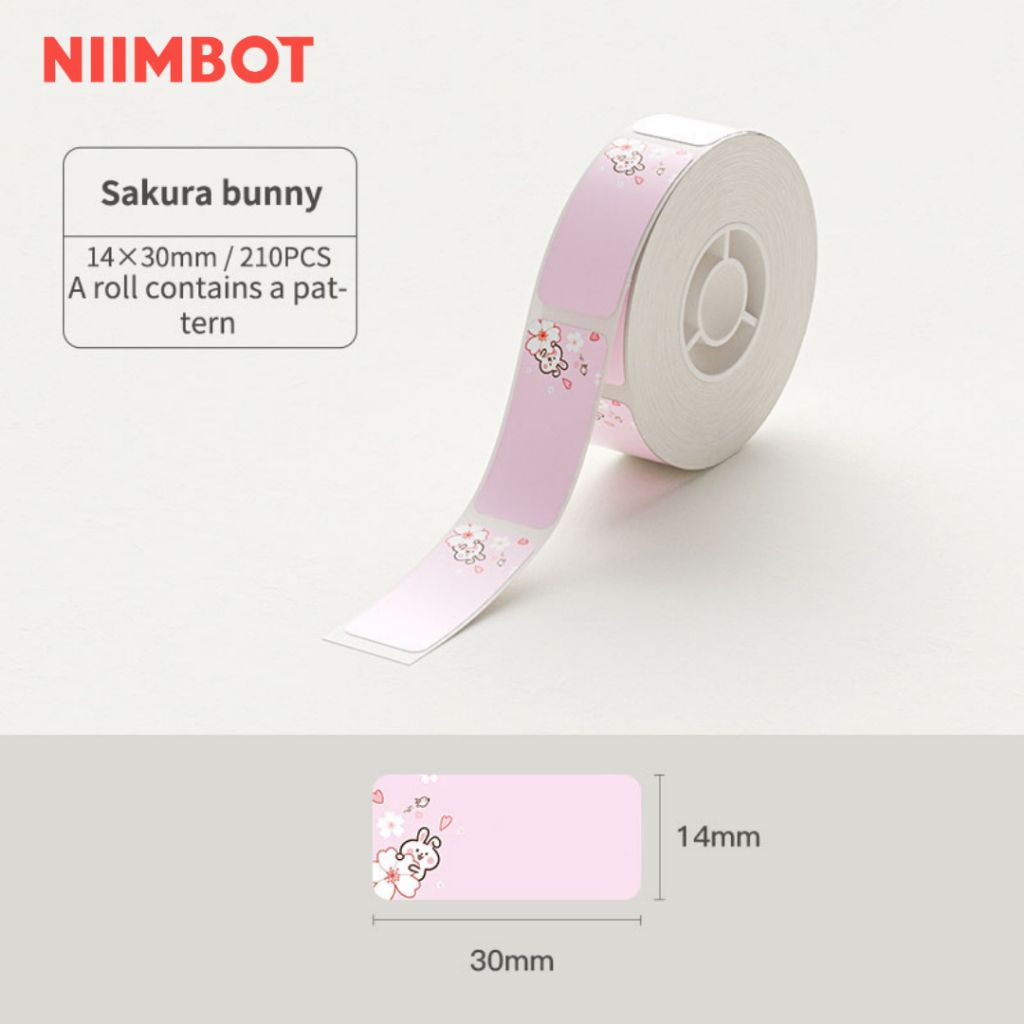Giấy nhãn màu NIIMBOT dùng cho máy in label, nhãn dán H1S / D101 / D110 (D Series)