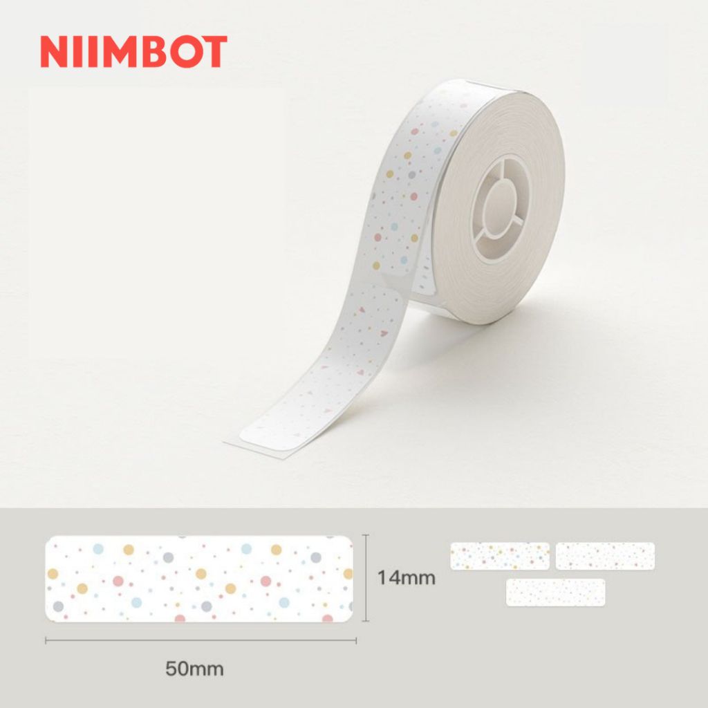 Giấy nhãn màu NIIMBOT dùng cho máy in label, nhãn dán H1S / D101 / D110 (D Series)