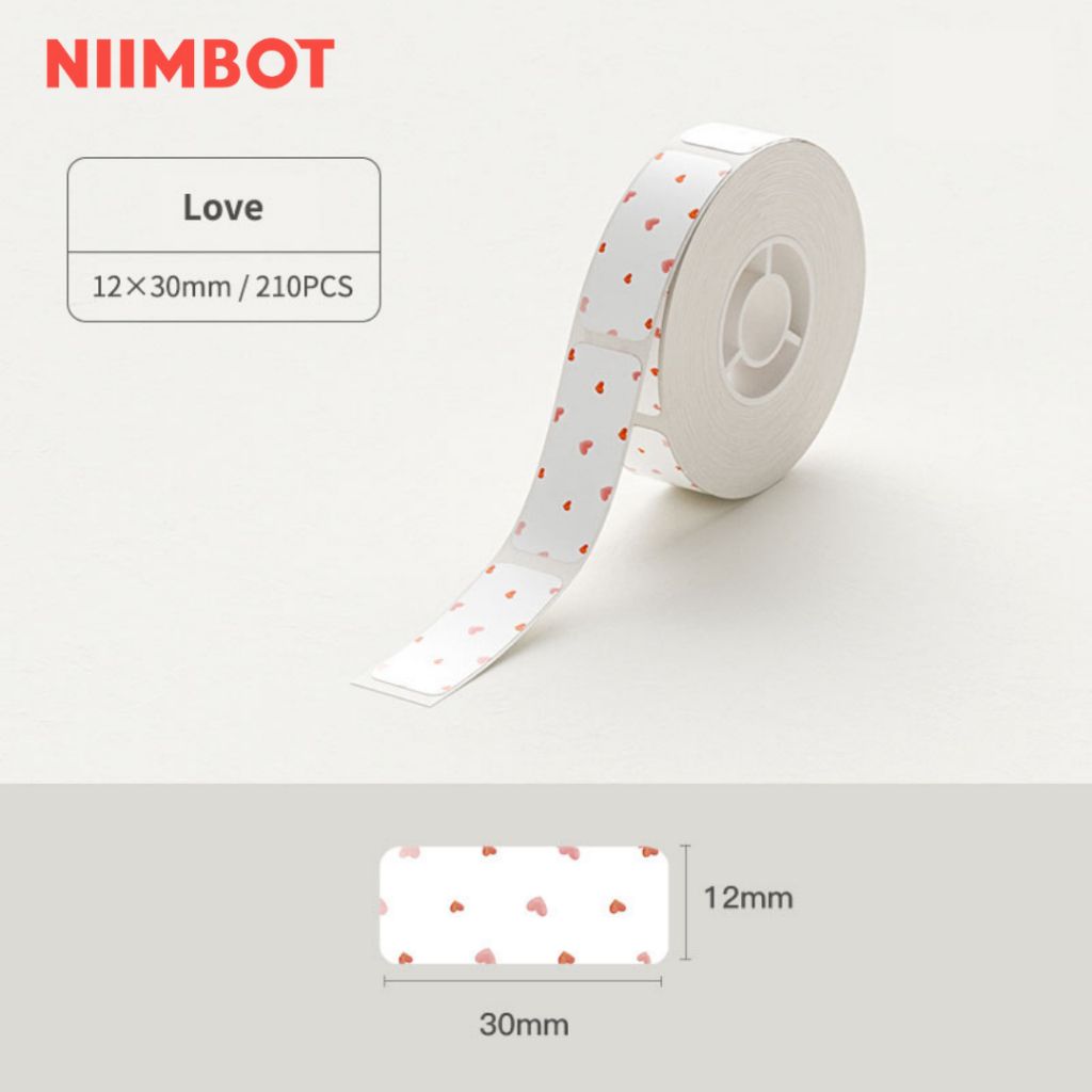 Giấy nhãn màu NIIMBOT dùng cho máy in label, nhãn dán H1S / D101 / D110 (D Series)