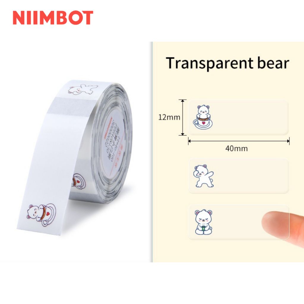 Giấy nhãn màu NIIMBOT dùng cho máy in label, nhãn dán H1S / D101 / D110 (D Series)