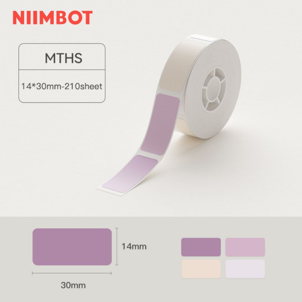 Giấy nhãn màu NIIMBOT dùng cho máy in label, nhãn dán H1S / D101 / D110 (D Series)