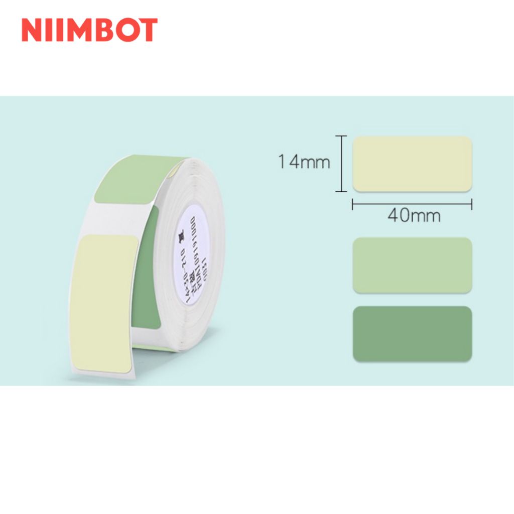 Giấy nhãn màu NIIMBOT dùng cho máy in label, nhãn dán H1S / D101 / D110 (D Series)