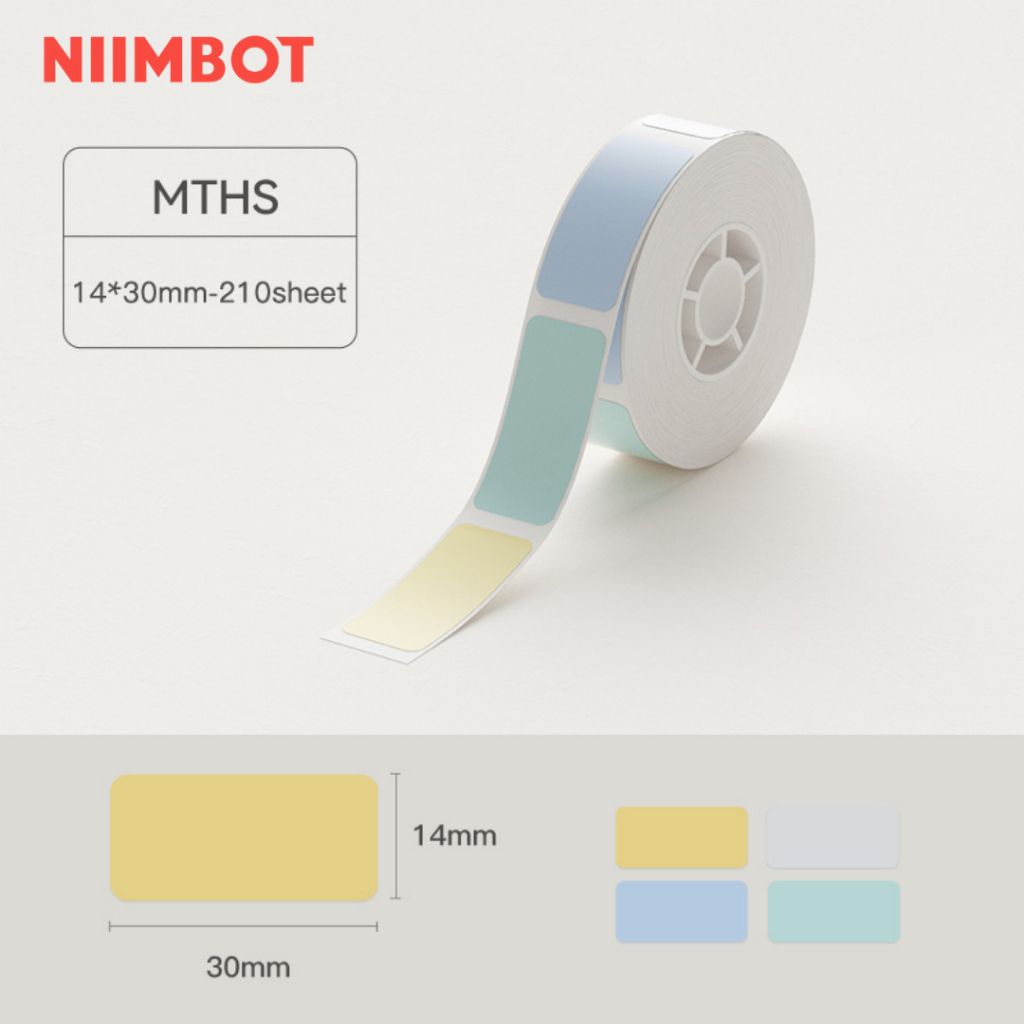 Giấy nhãn màu NIIMBOT dùng cho máy in label, nhãn dán H1S / D101 / D110 (D Series)