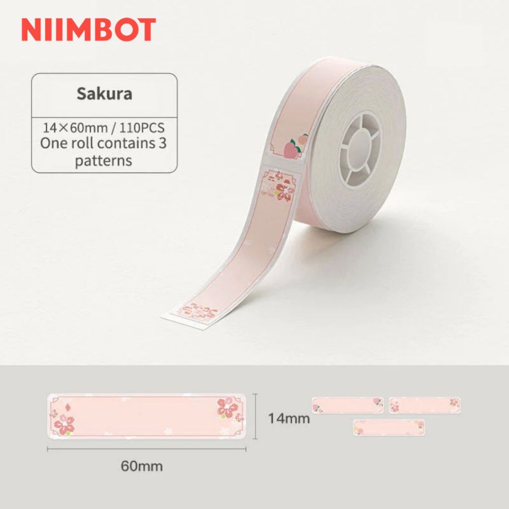 Giấy nhãn màu NIIMBOT dùng cho máy in label, nhãn dán H1S / D101 / D110 (D Series)