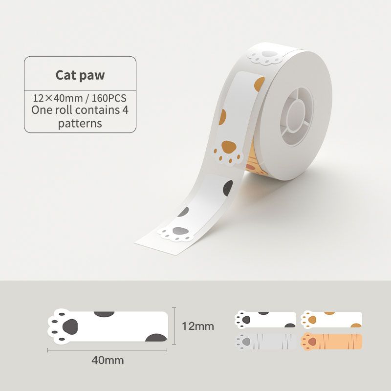 Giấy nhãn màu NIIMBOT dùng cho máy in label, nhãn dán H1S / D101 / D110 (D Series)