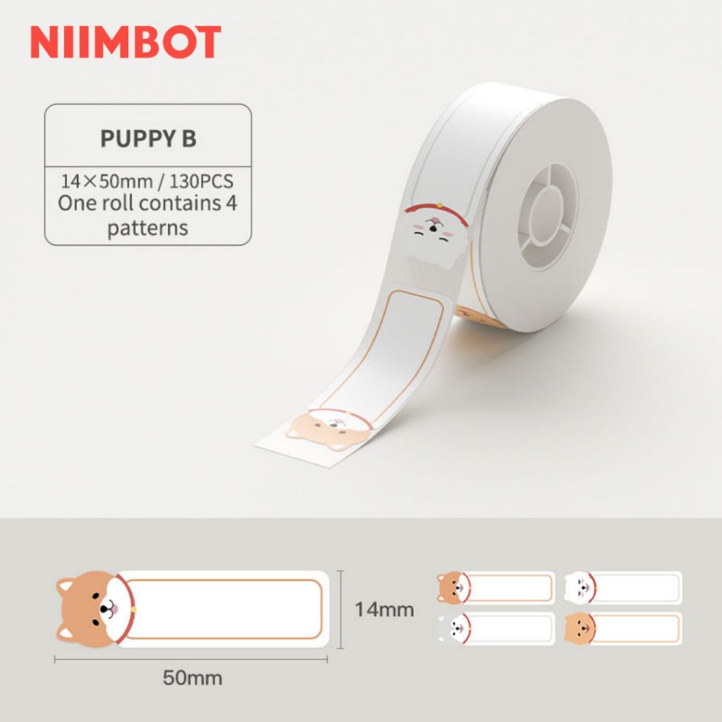 Giấy nhãn màu NIIMBOT dùng cho máy in label, nhãn dán H1S / D101 / D110 (D Series)