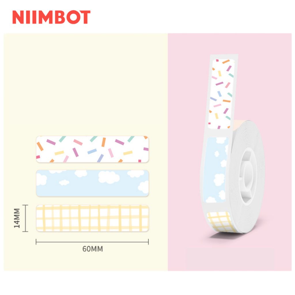 Giấy nhãn màu NIIMBOT dùng cho máy in label, nhãn dán H1S / D101 / D110 (D Series)