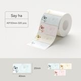 Giấy nhãn màu NIIMBOT dùng cho máy in label B21 / B1 (B Series)
