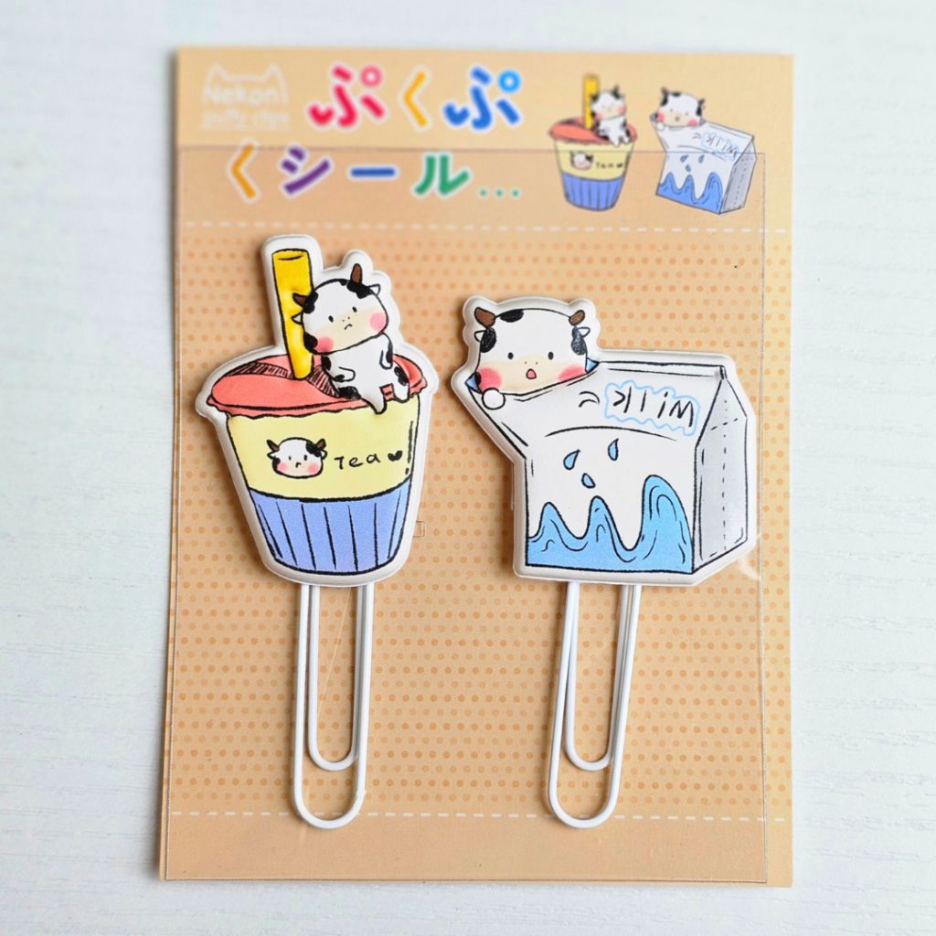 Bộ 2 ghim kẹp giấy tài liệu, ghim kẹp hồ sơ văn phòng hình thú cute dễ thương