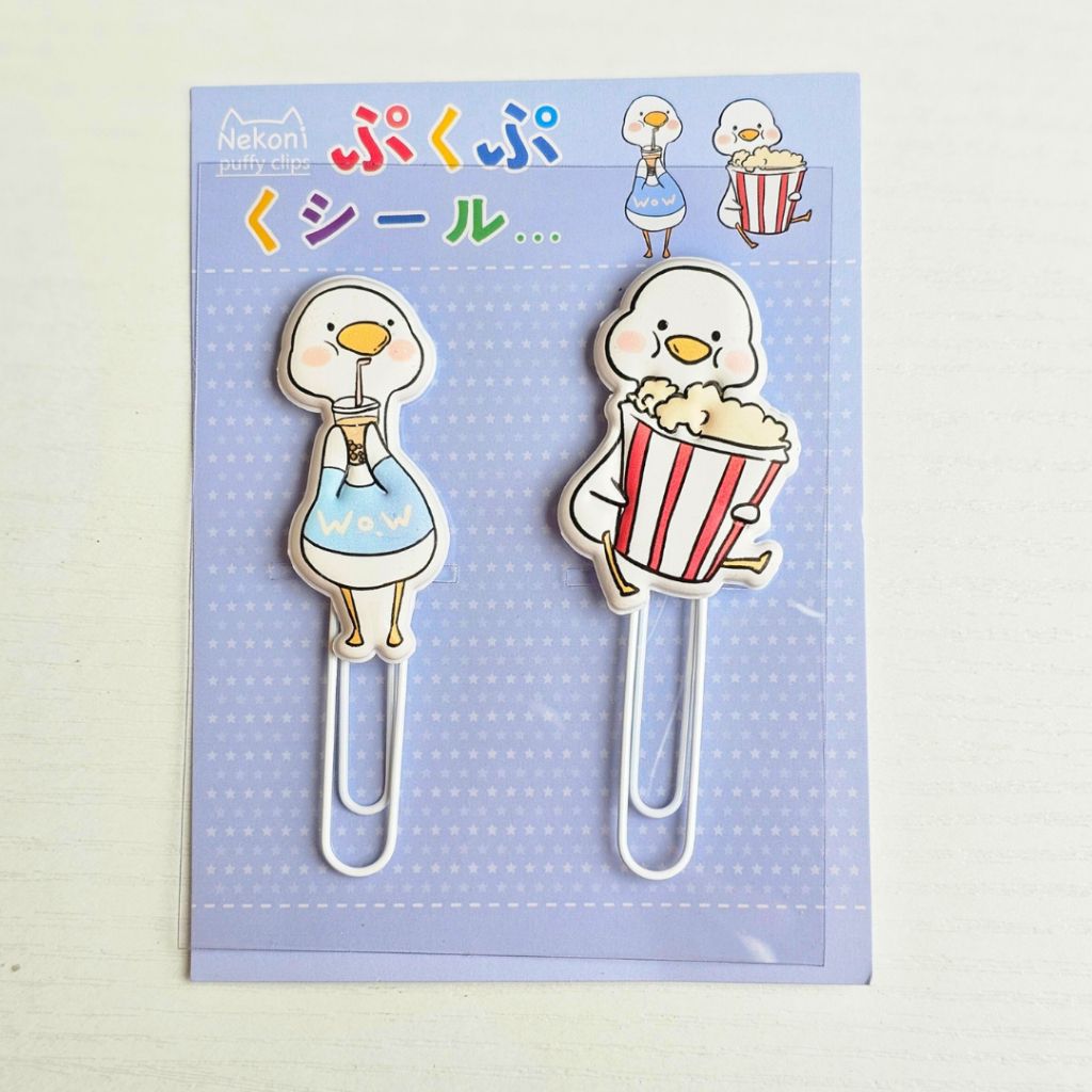 Bộ 2 ghim kẹp giấy tài liệu, ghim kẹp hồ sơ văn phòng hình thú cute dễ thương
