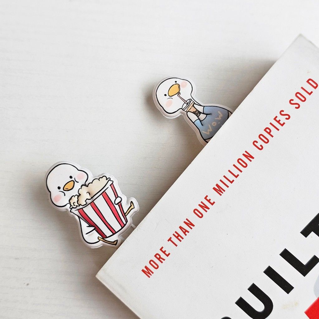 Bộ 2 ghim kẹp giấy tài liệu, ghim kẹp hồ sơ văn phòng hình thú cute dễ thương