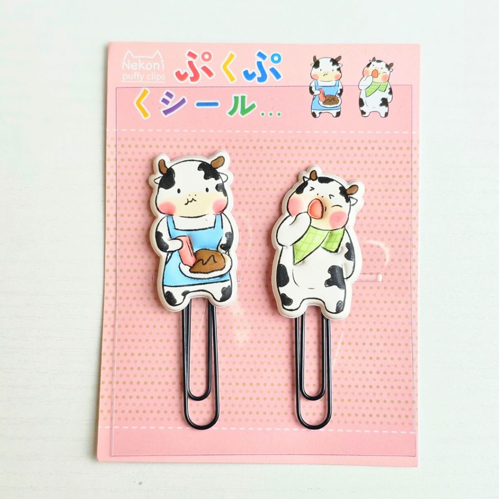 Bộ 2 ghim kẹp giấy tài liệu, ghim kẹp hồ sơ văn phòng hình thú cute dễ thương