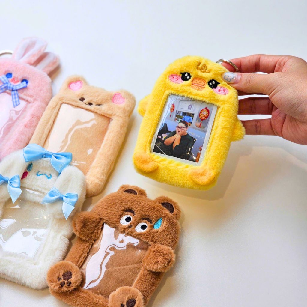Móc Khóa, Card holder hình thú cưng nhiều màu dễ thương -  Đựng card, ảnh Instax mini, polaroid