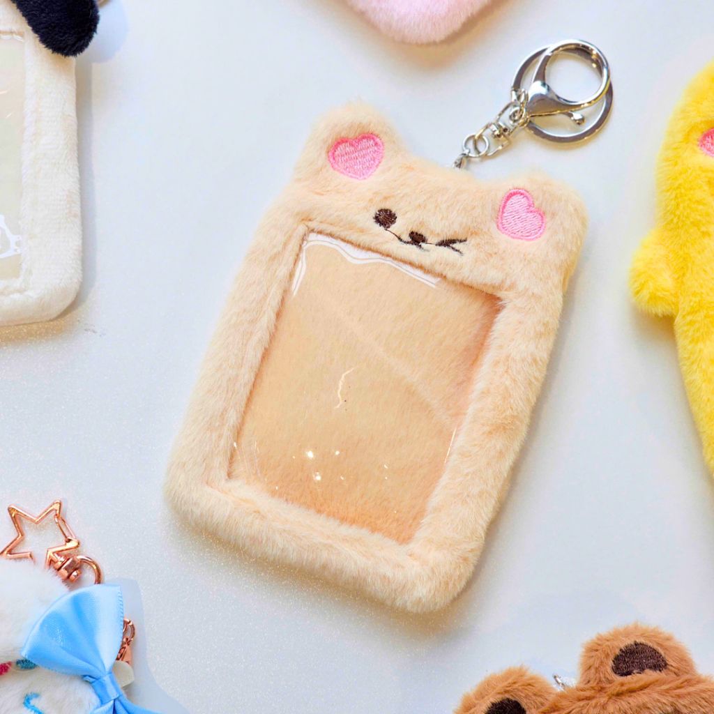 Móc Khóa, Card holder hình thú cưng nhiều màu dễ thương -  Đựng card, ảnh Instax mini, polaroid