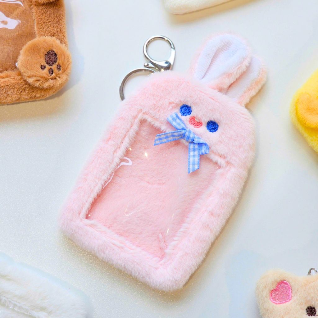 Móc Khóa, Card holder hình thú cưng nhiều màu dễ thương -  Đựng card, ảnh Instax mini, polaroid