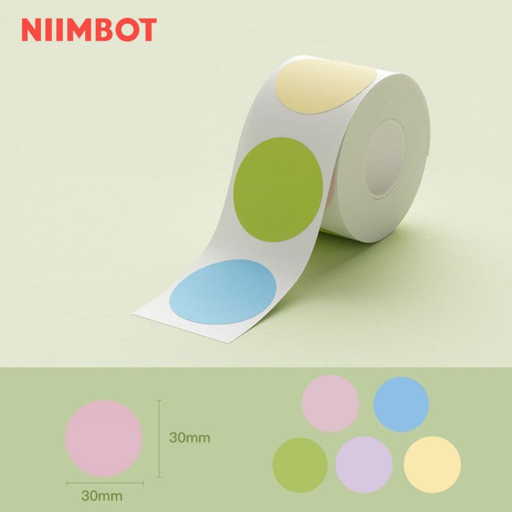 Giấy nhãn màu NIIMBOT dùng cho máy in label B21 / B1 (B Series)