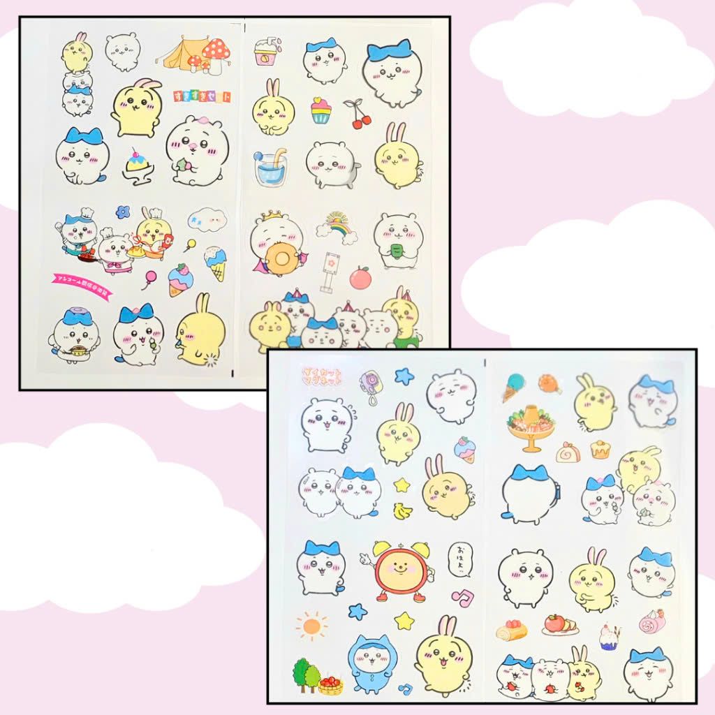 Sticker trong suốt - Bộ 4 miếng