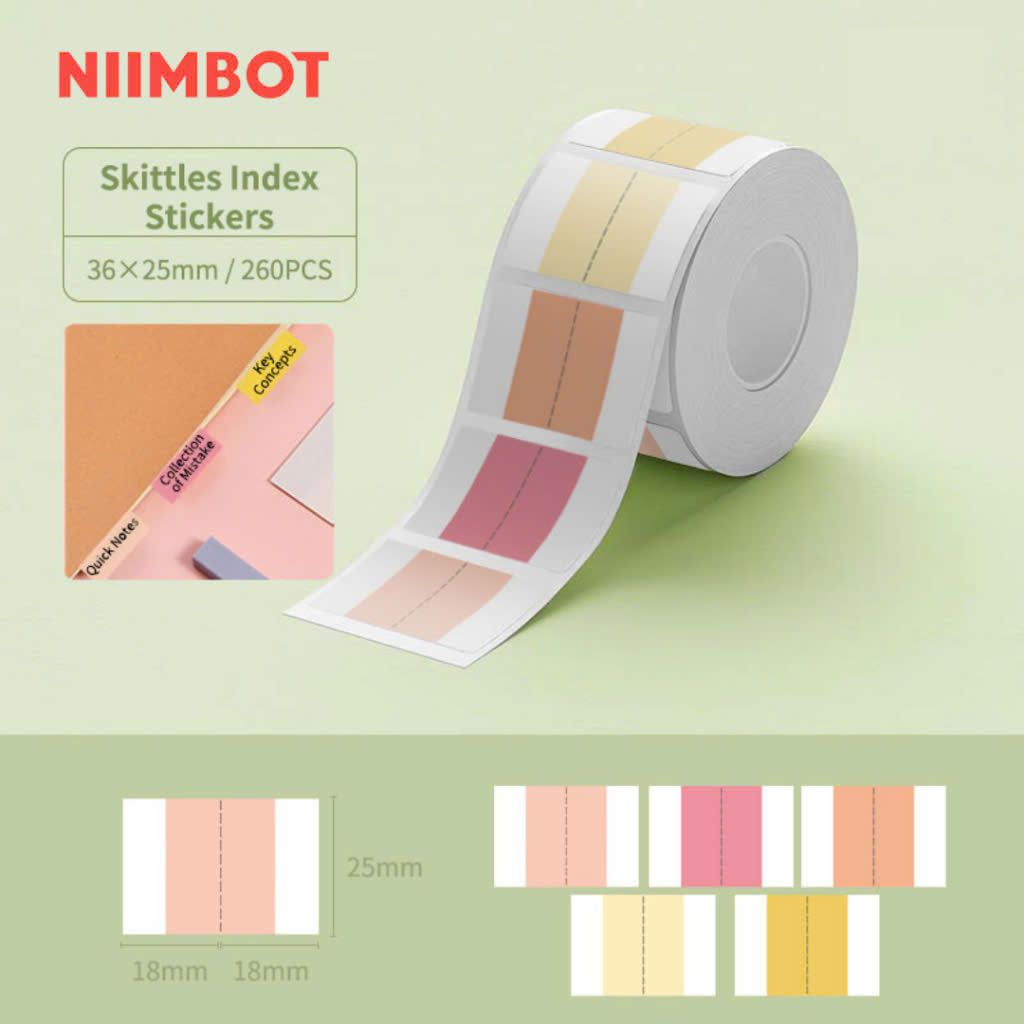 Giấy nhãn màu NIIMBOT dùng cho máy in label B21 / B1 (B Series)