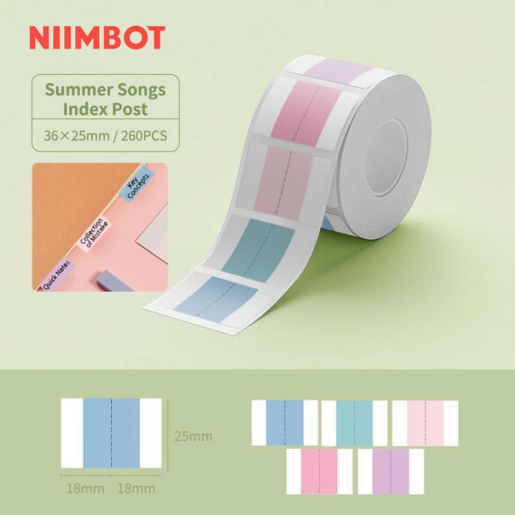 Giấy nhãn màu NIIMBOT dùng cho máy in label B21 / B1 (B Series)