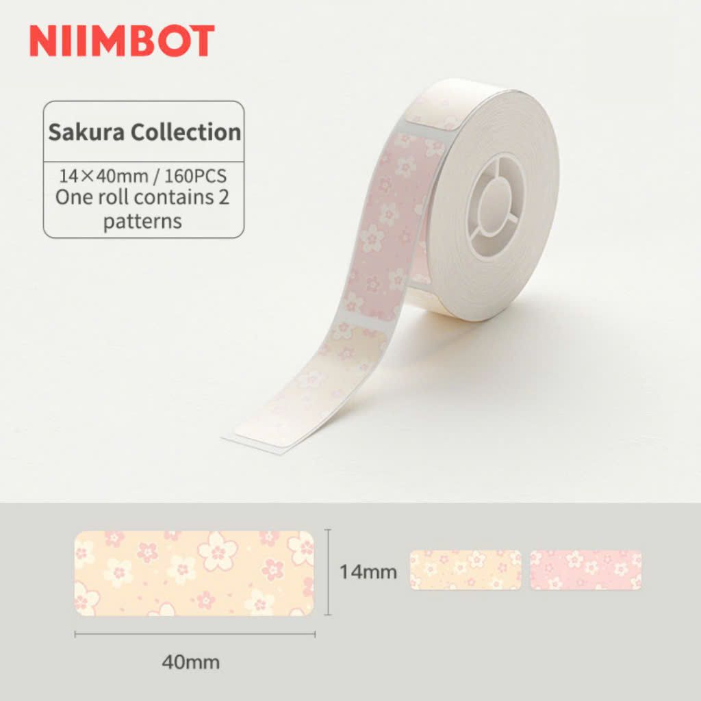 Giấy nhãn màu NIIMBOT dùng cho máy in label, nhãn dán H1S / D101 / D110 (D Series)