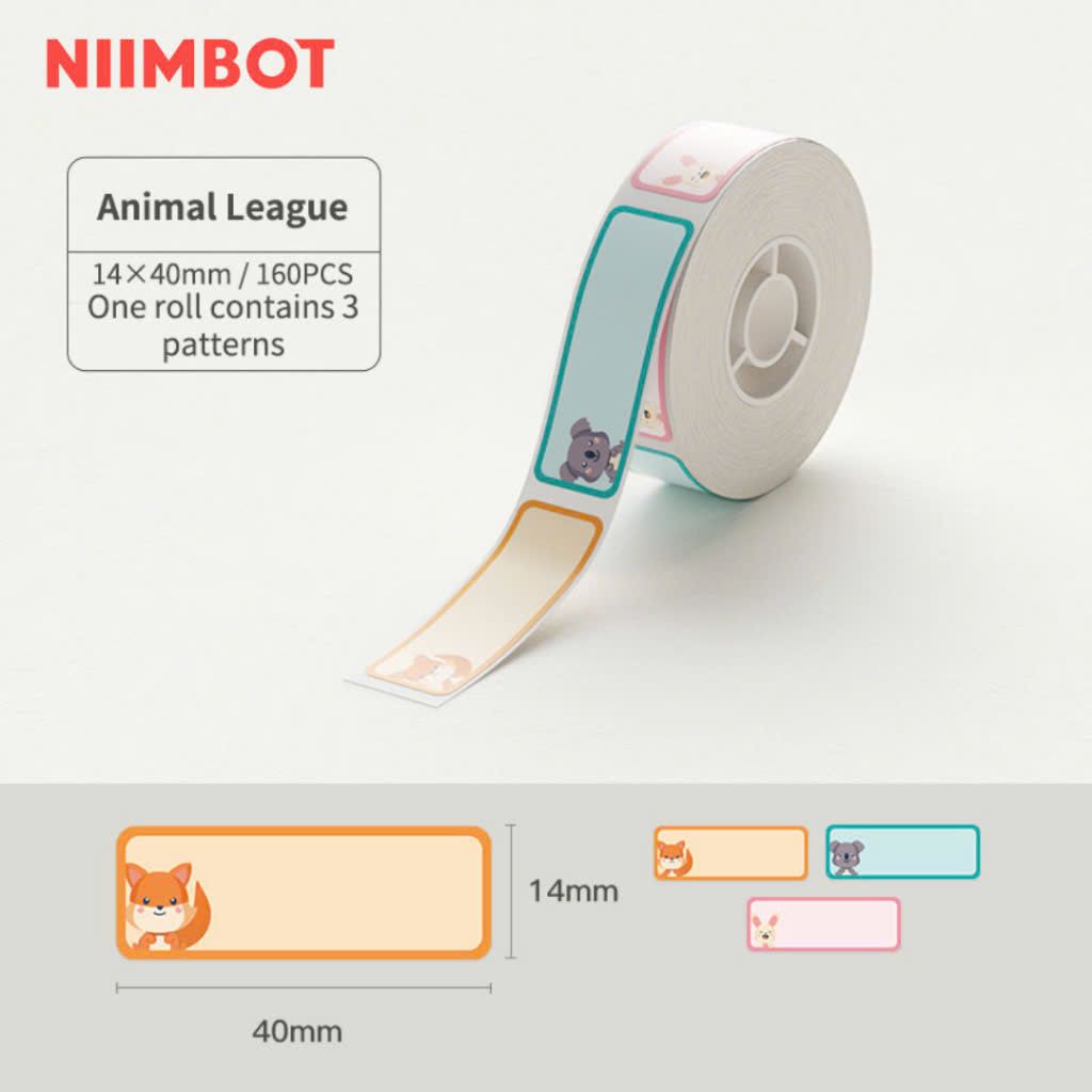 Giấy nhãn màu NIIMBOT dùng cho máy in label, nhãn dán H1S / D101 / D110 (D Series)