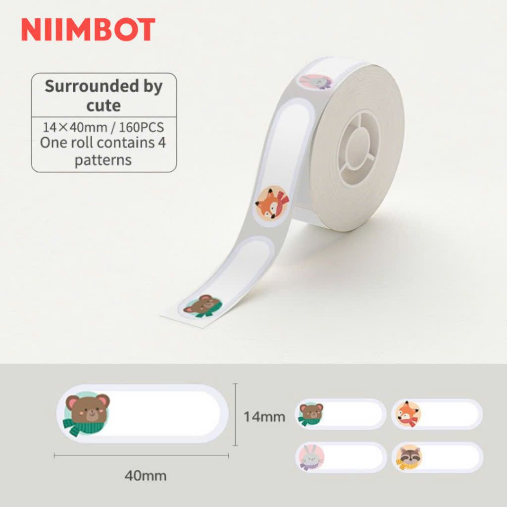 Giấy nhãn màu NIIMBOT dùng cho máy in label, nhãn dán H1S / D101 / D110 (D Series)