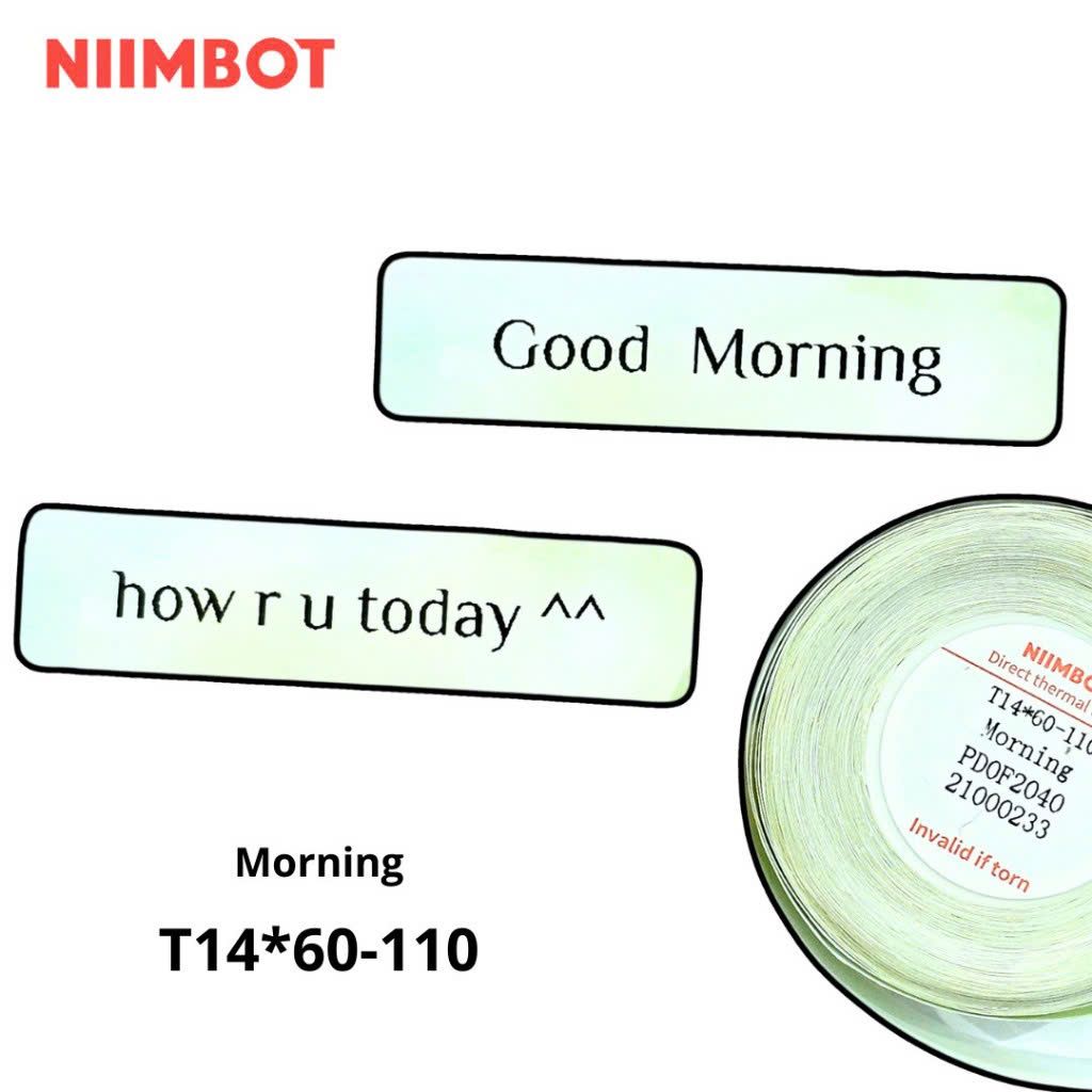 Giấy nhãn màu NIIMBOT dùng cho máy in label, nhãn dán H1S / D101 / D110 (D Series)