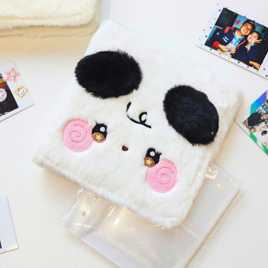 Album instax mini (40 tấm) - Album còng lông thú dễ thương, đựng được 40 hình ảnh instax mini