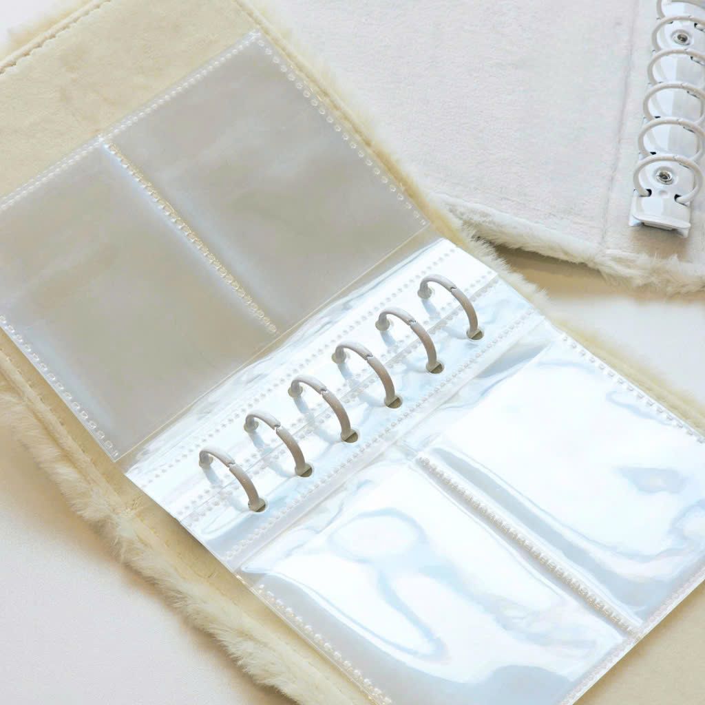 Album instax mini (40 tấm) - Album còng lông thú dễ thương, đựng được 40 hình ảnh instax mini