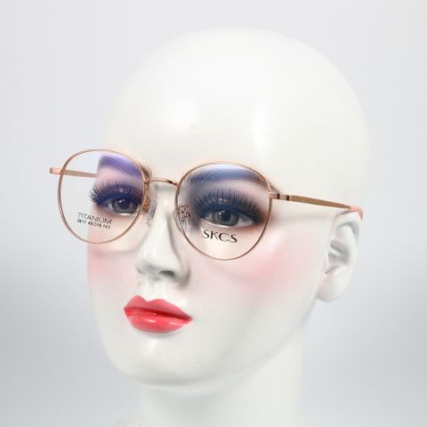  Gọng Kính Tròn Nam Nữ Titanium SKCS 2812 