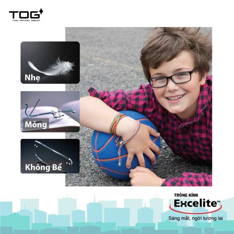  Tròng Kính Không Bể Mỏng Cận Viễn Loạn Thái TOG Excelite Tribrid 1.60 Chính Hãng 