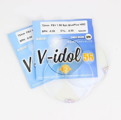  Tròng Kính Cắt Ánh Sáng Xanh V-idol 1.56 BlueCut 