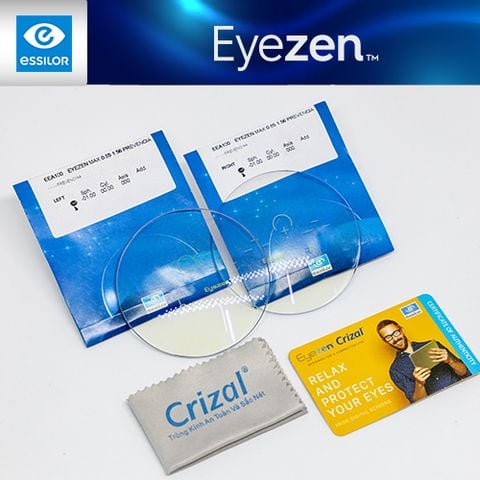  Đơn Tròng Đánh Sẳn Essilor Eyezen Blue UV Capture váng phủ Max Az Chống Ánh Sáng Xanh 