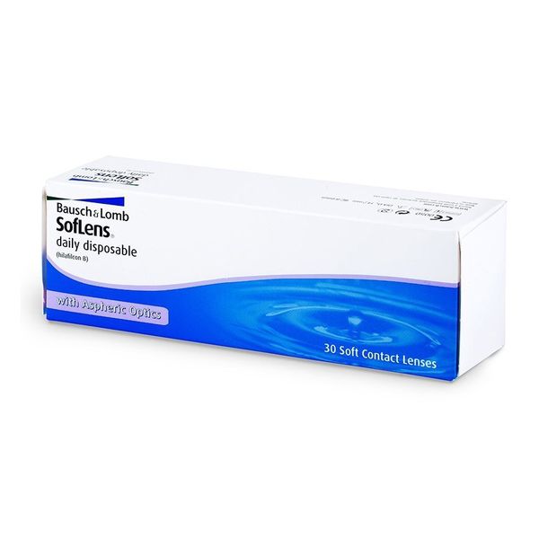  Kính Áp Tròng Không Màu 1 Ngày Bausch & Lomb SofLens 1 Day (-1.00 đến -9.00) 