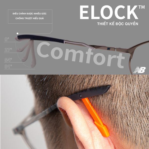 Gọng Kính Thể Thao Titanium New Balance Eblock NB07052X