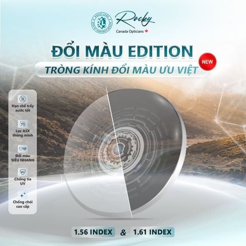  Rocky Edition 9 Tròng Kính Đổi Màu 1.56 