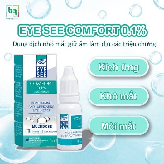  Dung dịch nước nhỏ mắt EYE SEE COMFORT 0.1% 