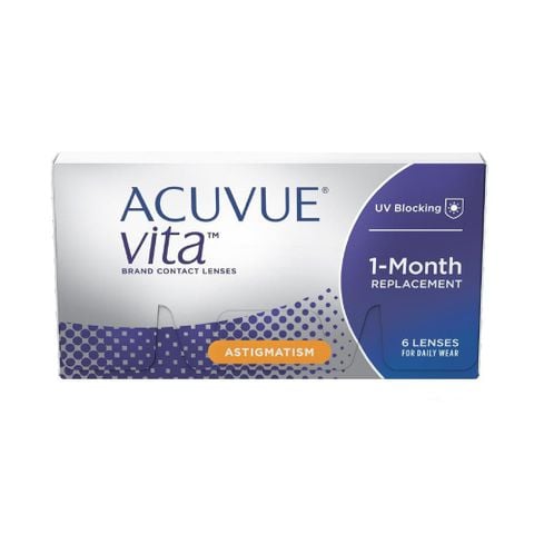  Kính Áp Tròng Cận Loạn Không Màu 1 tháng Johnson & Johnson Acuvue Vita 1 Month for ASTIGMATISM Chính Hãng 