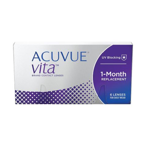  Kính Áp Tròng Không Màu 1 tháng Johnson & Johnson  Acuvue Vita 1 Month Chính Hãng Date Mới 