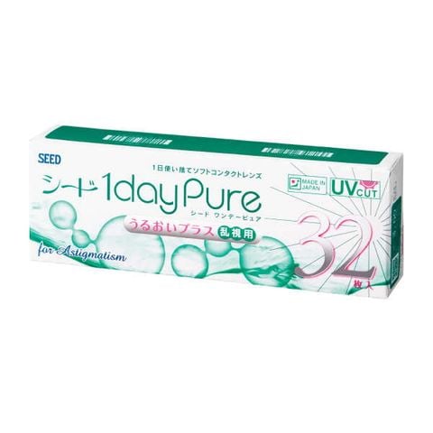  Kính Áp Tròng Không Màu Cận Loạn 1 Ngày SEED 1dayPure Moisture For Astigmatism 