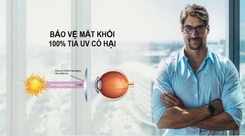  Tròng Kính Đổi Màu Kodak 1.60 EvoBlue Lens Chống Ánh Sáng Xanh 