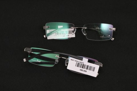  Gọng Kính Khoan Nam Nữ Không Viền Bắt Ốc Alonso BL 58038 