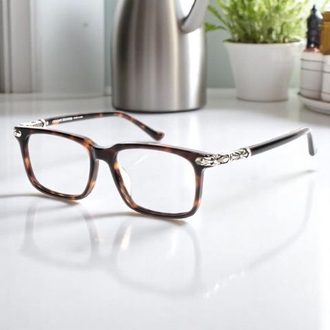  Gọng Kính Nam Nữ Acetate Cao Cấp Chrome Hearts Cornhaulass-A 