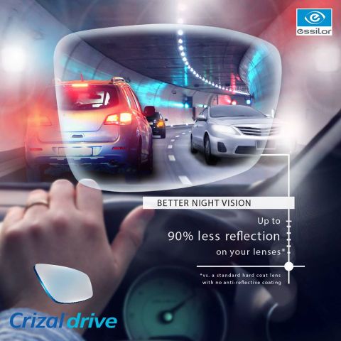  Tròng Kính Chuyên Dụng Lái Xe Essilor Crizal Drive 