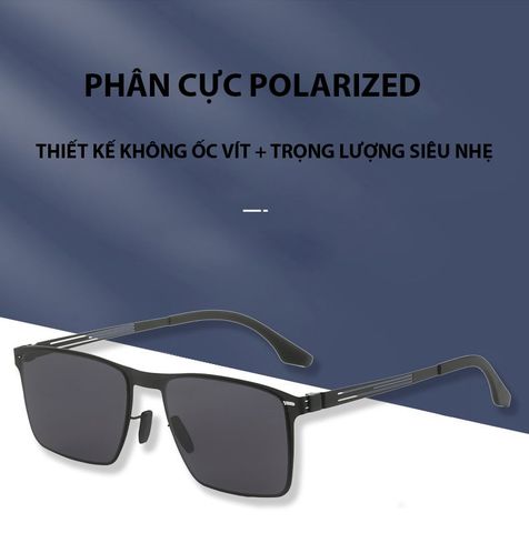  Kính Mát Phân Cực Polarized Slim 8625 Thiết Kế Không Ốc Vít Siêu Mỏng Siêu Nhẹ 